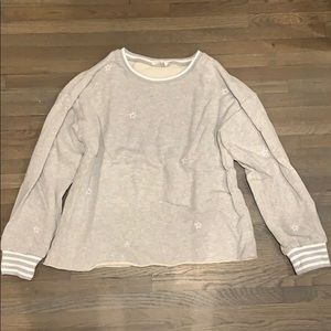STORIA Grey Embroidered Star Sweatshirt